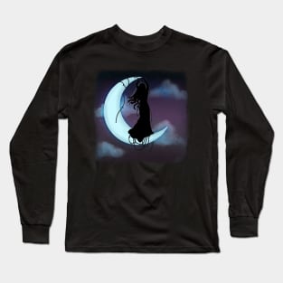 Moon Goddess Clouds Long Sleeve T-Shirt